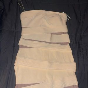 Brand new cream colored bandage dress